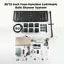 35" x 12" 6-Function Thermostatic Shower System with Digital Touch Screen & LED Lights