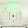 35" x 12" 6-Function Thermostatic Shower System with Digital Touch Screen & LED Lights