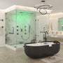 35" x 12" 6-Function Thermostatic Shower System with Digital Touch Screen & LED Lights