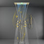 35" x 12" 6-Function Thermostatic Shower System with Digital Touch Screen & LED Lights