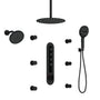 12-inch 4-Function Luxury Thermostatic Shower System with Digital Display & Body Jet