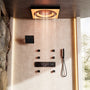 24-inch 6-Function Thermostatic Shower System with LED Light & Body Jet & Slide Bar