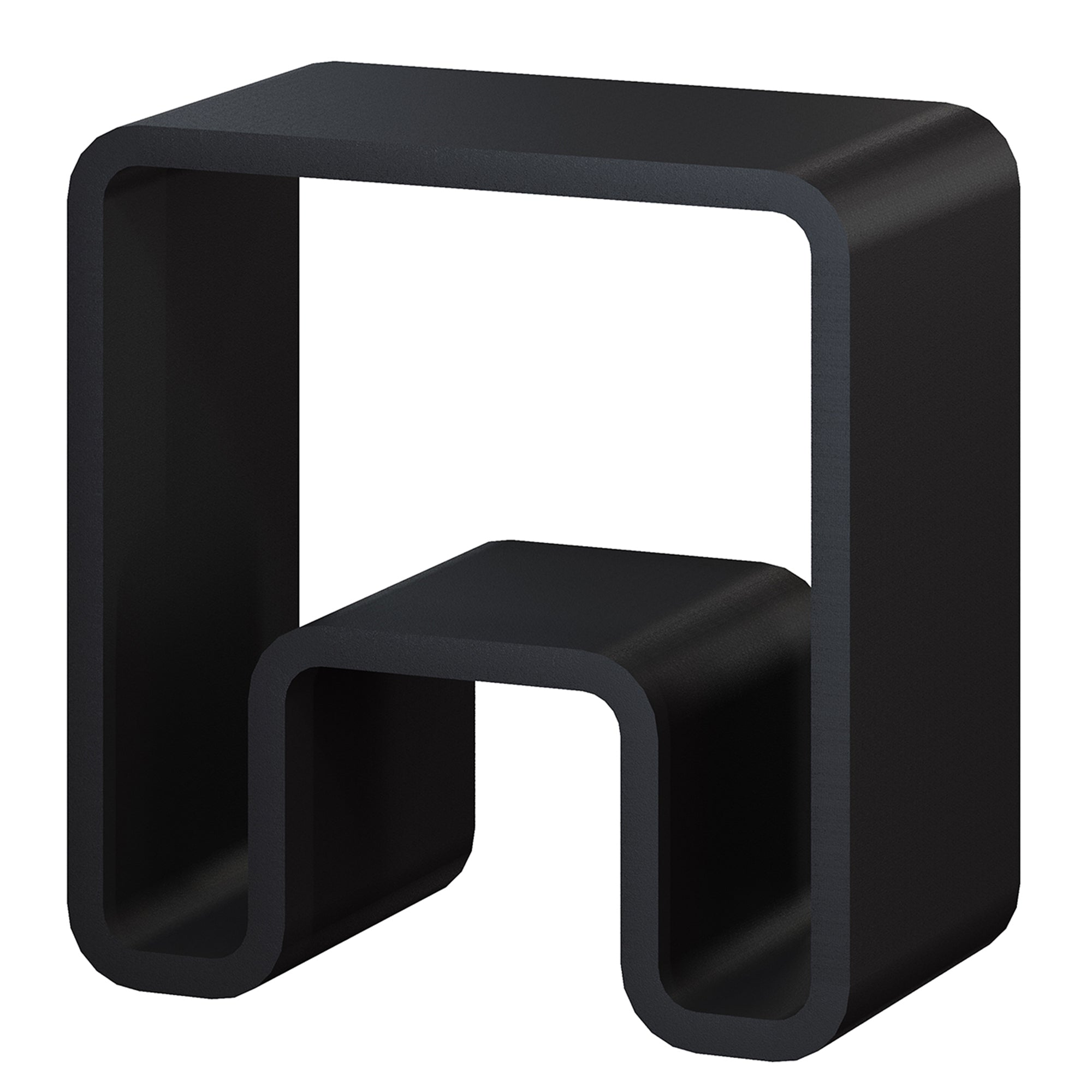 Solid Surface Freestanding Shower Stool with Wide Legs & Dual-Layer Design