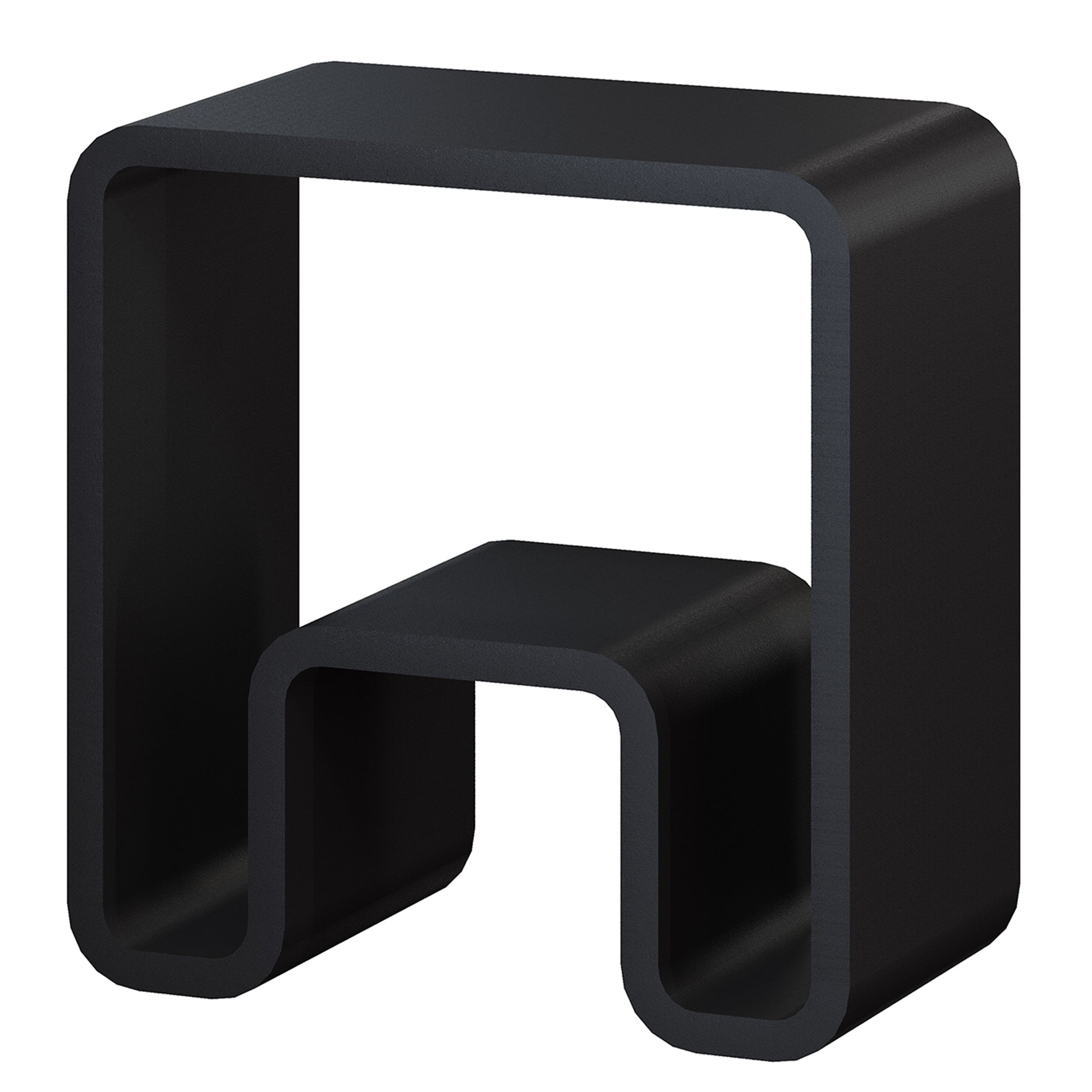 Solid Surface Freestanding Shower Stool with Wide Legs & Dual-Layer Design