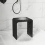 Solid Surface Bathroom Shower Stool with 1.77" Thickened Seat