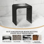 Solid Surface Bathroom Shower Stool with 1.77" Thickened Seat