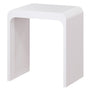 Solid Surface Bathroom Shower Stool with 1.77" Thickened Seat