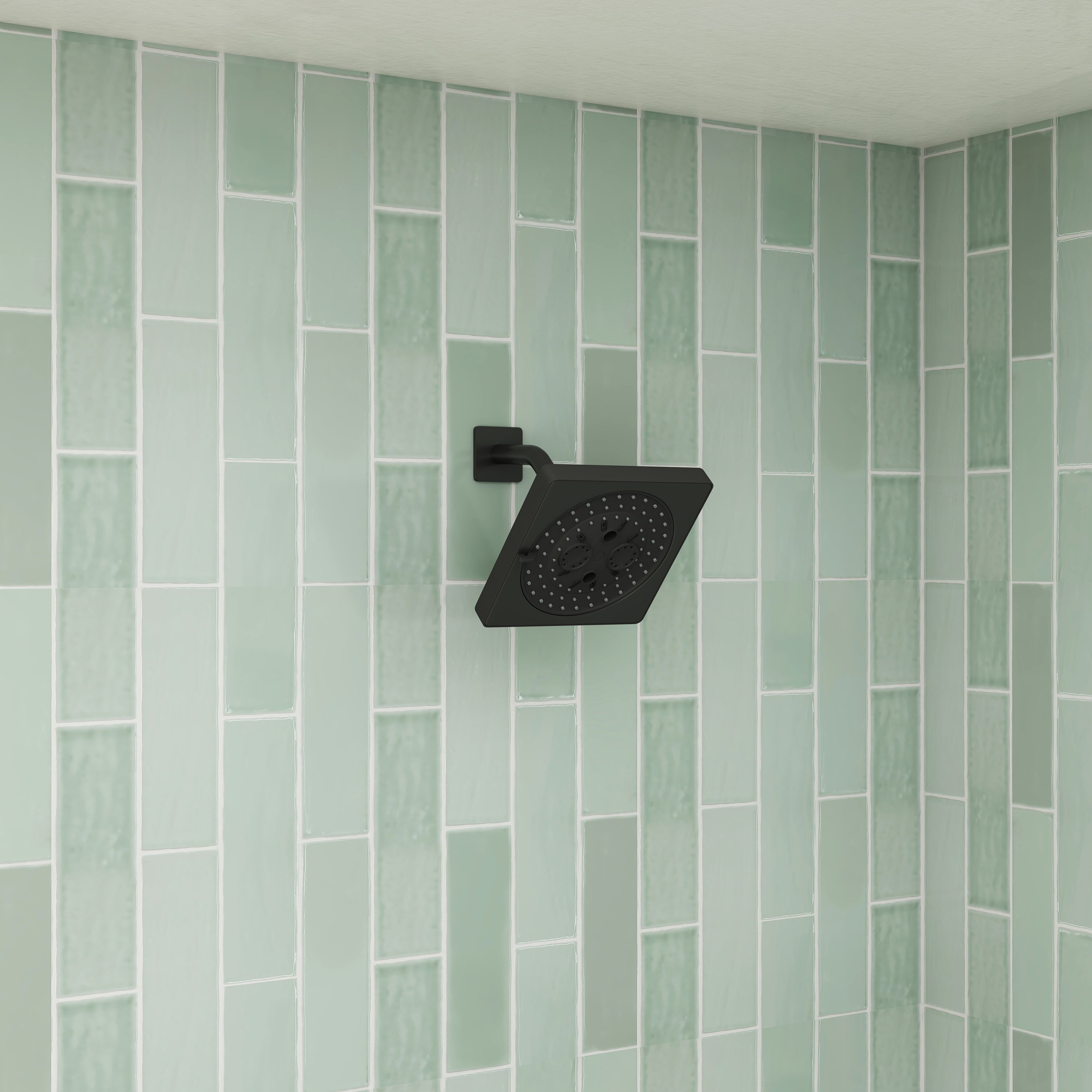 7-Function Replacement Shower Head with Shower Arm & Flange