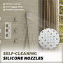 3-Function Handheld Shower Head with Rain & Massage Spray