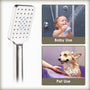 3-Function Handheld Shower Head with Rain & Massage Spray
