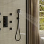 3-Function Handheld Shower Head with Rain & Massage Spray