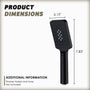 3-Function Handheld Shower Head with Rain & Massage Spray