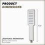 Single-Function Handheld Shower Head in 304 Stainless Steel