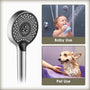 3-Function Handheld Shower Head with Rain & Massage Spray