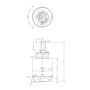 40-PHF-I 40mm Pressure Balance Cartridge Shower Valve Cartridge Replacement