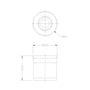 10mm Plastic Check Valve 2pcs Set One Way Check Valve for Casainc Shower Systems
