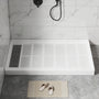 48"x32" SMC Shower Base with Anti-Slip Textured Floor & Easy Install