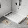 48"x32" SMC Shower Base with Anti-Slip Textured Floor & Easy Install