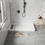48"x32" SMC Shower Base with Anti-Slip Textured Floor & Easy Install