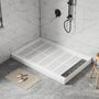 48"x32" SMC Shower Base with Anti-Slip Textured Floor & Easy Install