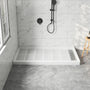 60"x36" White SMC Rectangle Single Threshold Shower Pan Base