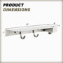 2-in-1 Handheld Shower Holder with Storage Shelf & Hooks