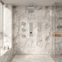 22" Luxury Thermostatic Shower System with Digital Temperature Display