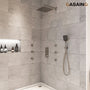 12'' Shower System With 3-Function Shower Head & 6 Body Jets