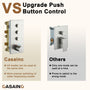 12'' Shower System With 3-Function Shower Head & 6 Body Jets
