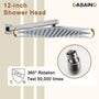 12'' Shower System With 3-Function Shower Head & 6 Body Jets