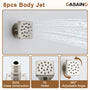 12'' Shower System With 3-Function Shower Head & 6 Body Jets