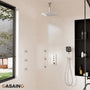 12'' Shower System With 3-Function Shower Head & 6 Body Jets