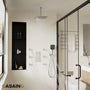12'' Shower System With 3-Function Shower Head & 6 Body Jets
