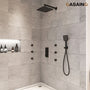 12'' Shower System With 3-Function Shower Head & 6 Body Jets