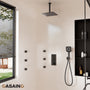 12'' Shower System With 3-Function Shower Head & 6 Body Jets