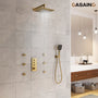 12'' Shower System With 3-Function Shower Head & 6 Body Jets