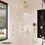12'' Shower System With 3-Function Shower Head & 6 Body Jets