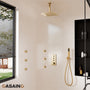 12'' Thermostatic Luxury Rainfall Shower System With 6 Body Jets