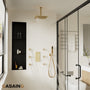 12'' Thermostatic Luxury Rainfall Shower System With 6 Body Jets