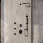 10-inch Wall-Mounted Rain Shower System with Body Jets & Slide Bar