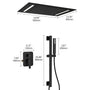 20" x 14" Ceiling-Mounted Luxury Shower System with LED Lights