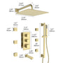 12" 4-Function Body Jet Shower System with Tub Spout & Slide Bar