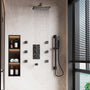 12-inch 4-Function Body Jet Shower System with Tub Spout & Slide Bar