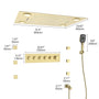 32" x 24" Luxury Shower System with Body Jets & LED Lights