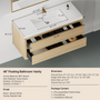 48-inch Floating Bathroom Vanity with Sink Wall-Mounted Bathroom Cabinet