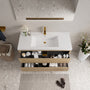 48-inch Floating Bathroom Vanity with Sink Wall-Mounted Bathroom Cabinet