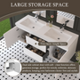 60-inch Wall-Mounted Bathroom Vanity with Resin Sink and Soft-Close Drawers