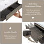 42-inch Wall-Mounted Bathroom Vanity with Sink and Storage Cabinet
