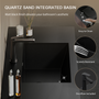 60-inch Wall-Mounted Bathroom Vanity with Dual Quartz Basins