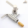 Stainless Steel Folding 2-Handle Switch Head Wall Mounted Pot Filler Kitchen Faucet